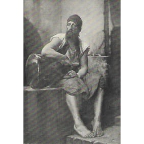 Early 1900s Half Tone Print, #568 Jewish Water Carrier