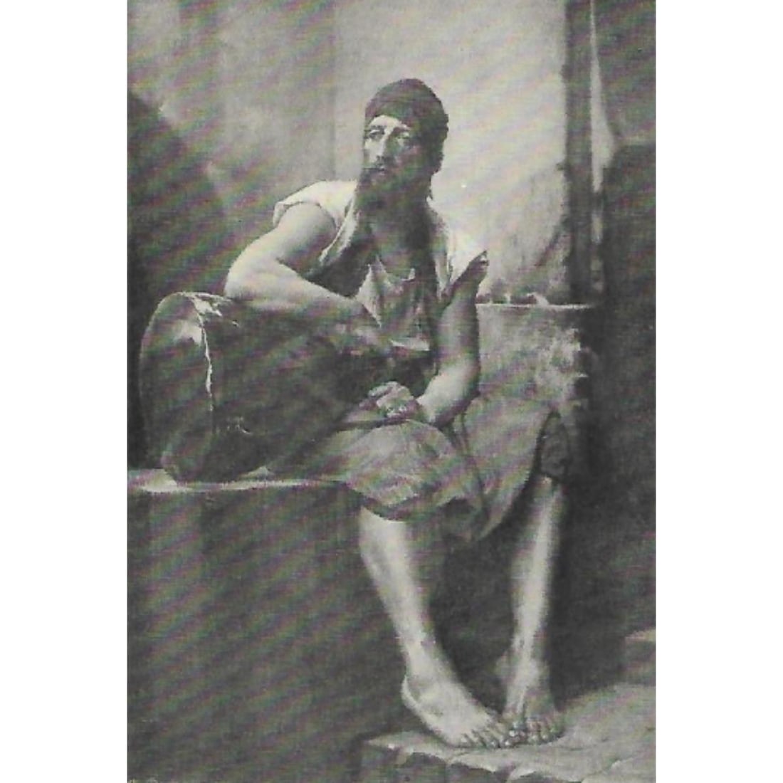 Early 1900s Half Tone Print, #568 Jewish Water Carrier (1 of 3)