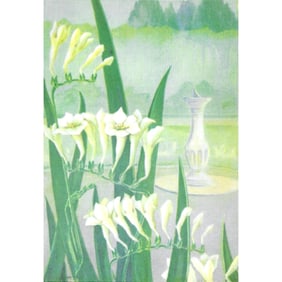 Vintage Color Lithographs, Freesia
