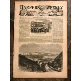 Rare 1857 Harper's Weekly, Salt Lake City, Utah, Mormons