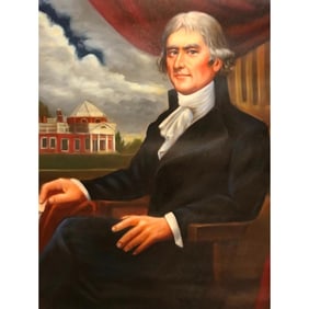 Contemporary Thomas Jefferson Oil Painting
