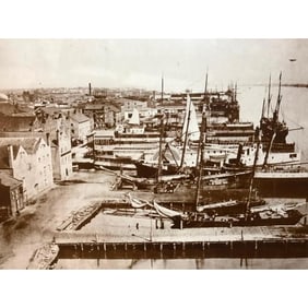 19th Century Industrial Port Town Photo Print