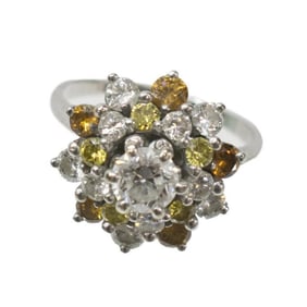 Ladies 14kt Diamond Estate Cocktail Ring