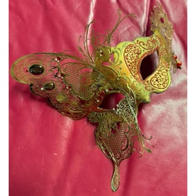 Vintage Venetian Butterfly Carnival Mascarade Mask