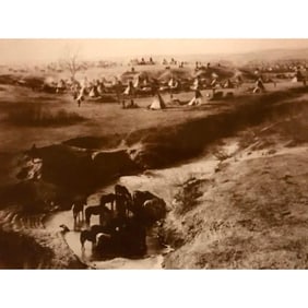 Native American Indian, Sioux Camp, Nebraska, South Dakota Photo Print