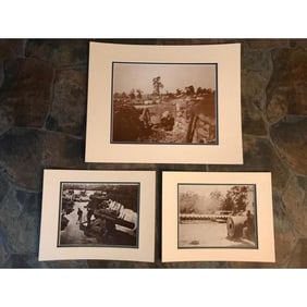 Set of Civil War Cannon Photo Prints