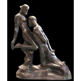 After Rodin, The Eternal Idol, Bonded Bronze Sculpture