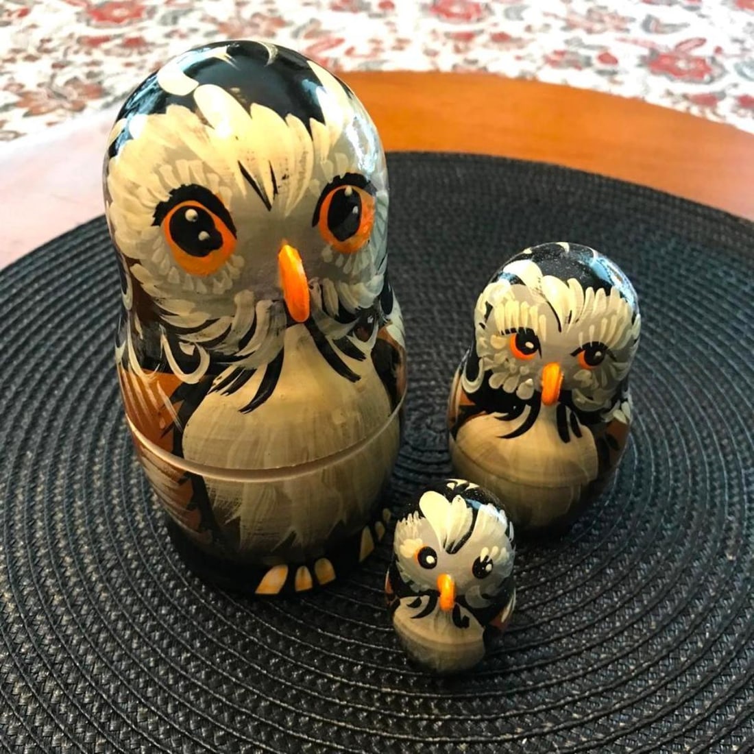 Owl Family Russian Nesting Boxes (1 of 6)