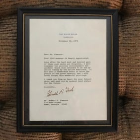 1976 President Gerald Ford Signed Letter