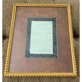 19thc SC Plantation Owner's Letter, Arthur Middleton, Santee