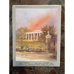 Limited Edition Signed Anni Moller Print, Atlanta GA Governor's Mansion