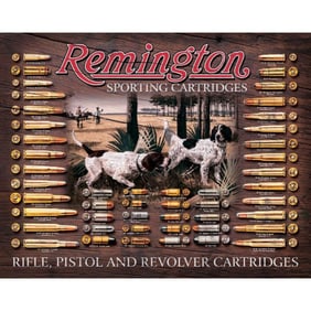 Remington Bullet Board Metal Pub Bar Sign