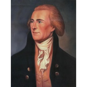Study of Thomas Jefferson Oil Painting