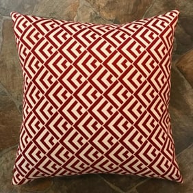 Chevron Woven Textile Accent Pillow
