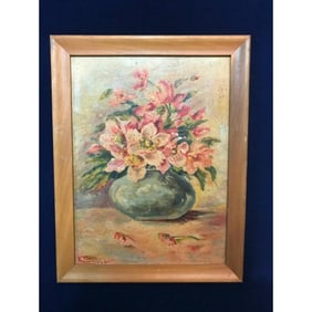 Still Life, Vase of Flowers Oil Painting