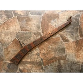 Rare 19thc Native American Indian Gunstock War Club