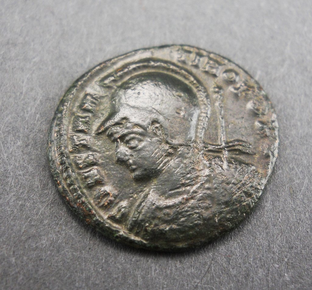 Ancient Coin Constantinoplis: Constantinoplis. Struck under Constantine the Great for the consecration of Constantinople in 330 AD. AE 3. Cyzicus Mint. RIC VII 120 r5. Rare. Extremely Fine. Constantinopolis helmeted left/Victory o