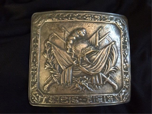 Late 19thc Massive Military Belt Buckle (1 of 3)