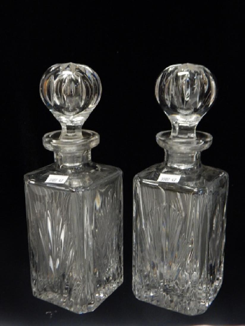 TWO GORHAM CRYSTAL DECANTERS (1 of 4)