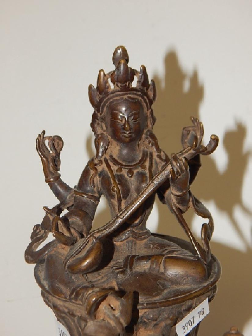 THAI BRONZE BUDDHA INCENSE BURNER (1 of 7)