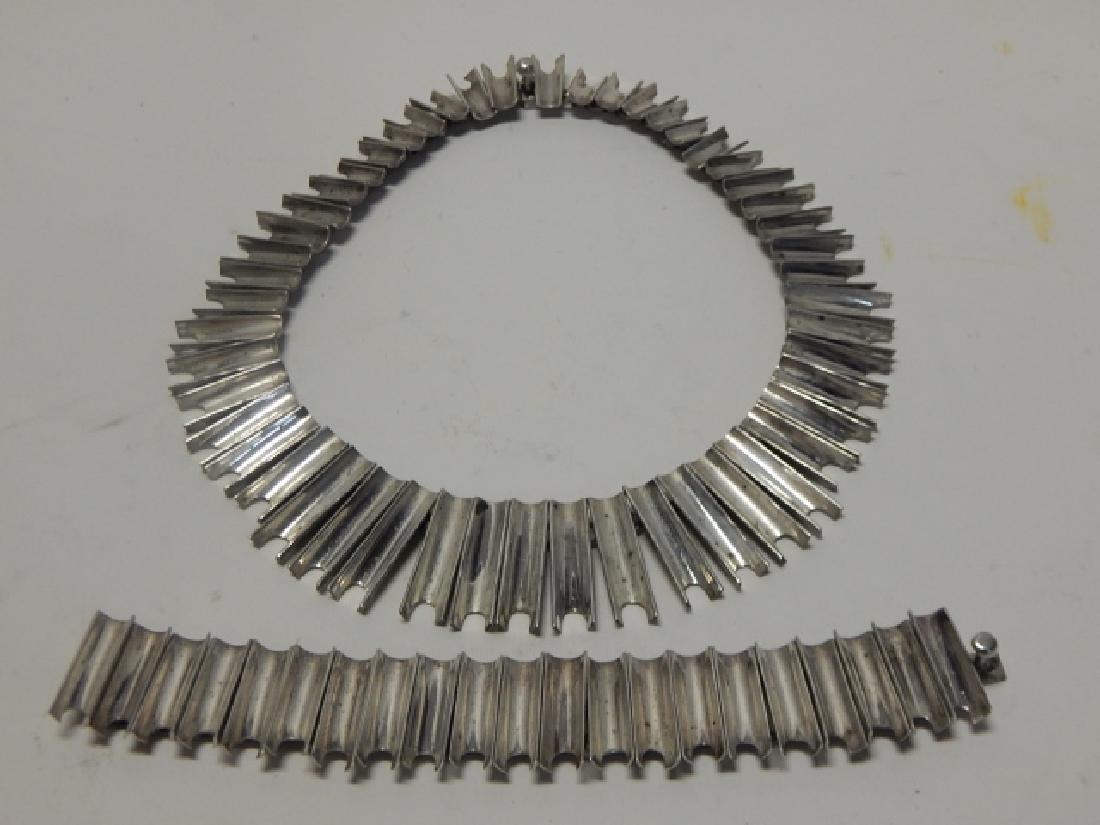 STERLING SILVER NECKLACE AND BRACELET (1 of 3)