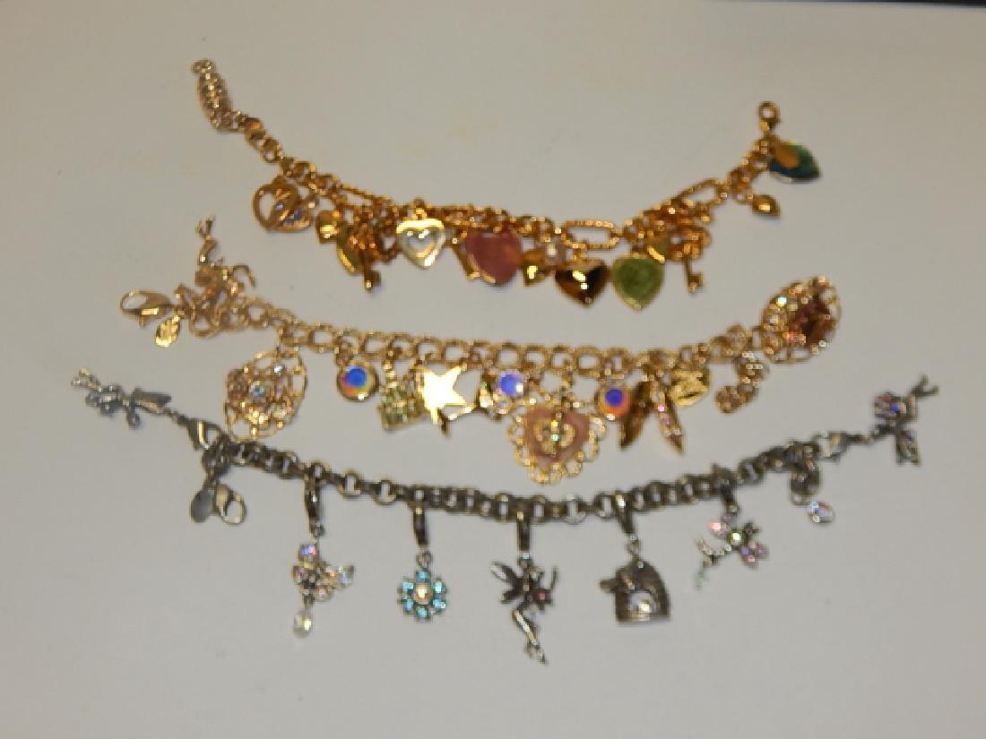 THREE KIRKS FOLLY CHARM BRACELETS: WIDE VARIETY OF BRACELETS TO SUIT ANY OUTFIT.