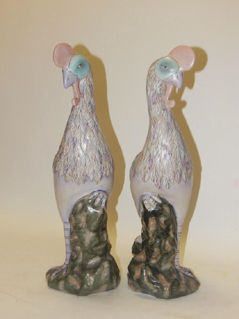 PAIR OF FREDERICK COOPER BIRDS: 16 AND 3/4" TALL