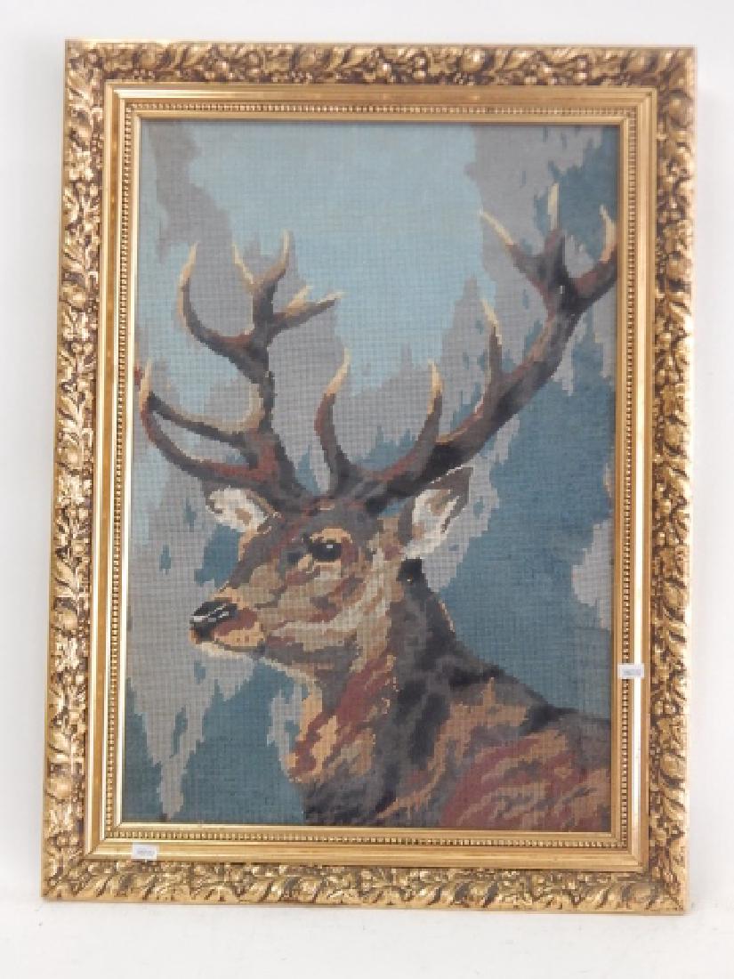 NEEDLE POINT DEER (1 of 4)