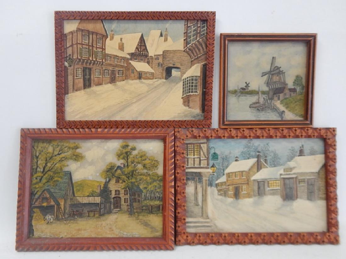 FOUR SLAMERSEG, J. OIL ON BOARDS (1 of 9)