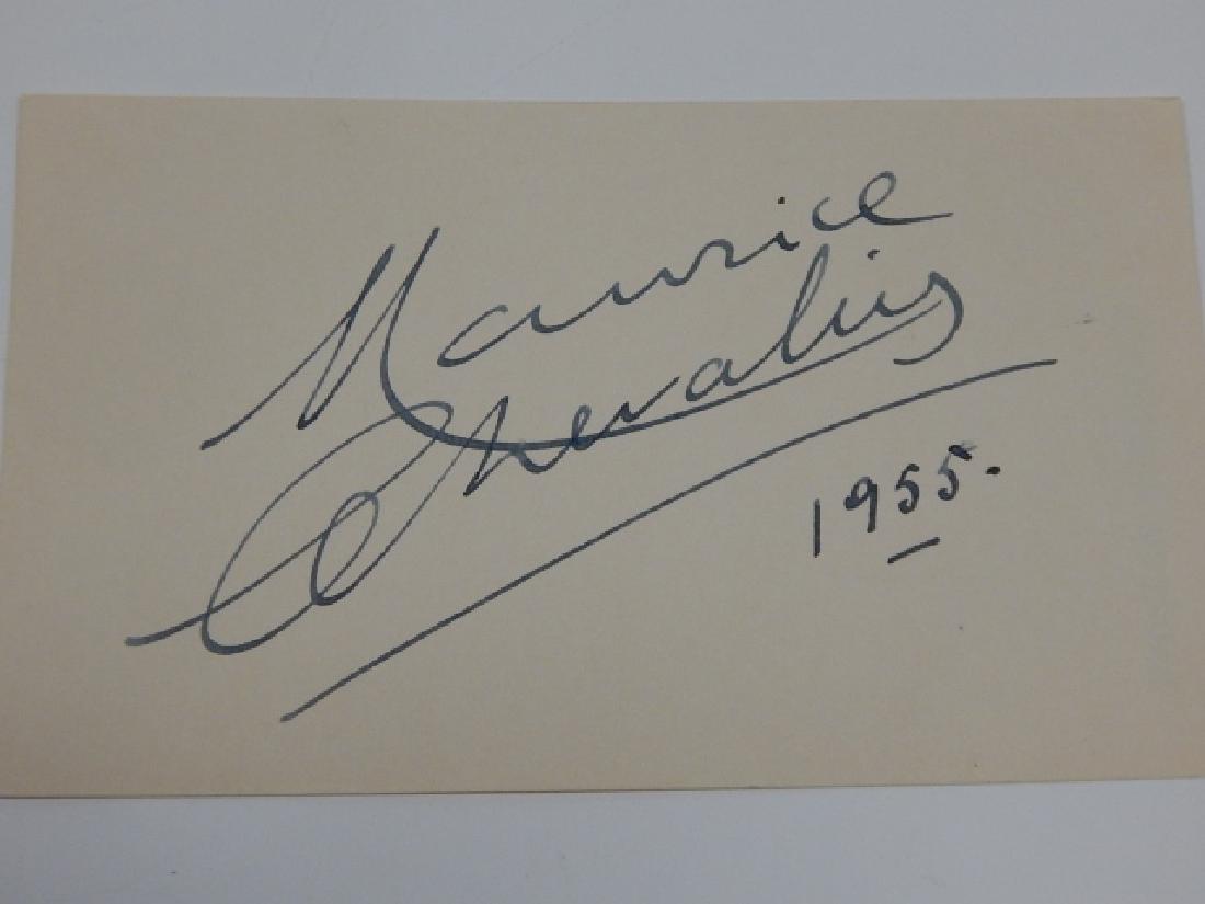 MAURICE CHEVALIER AUTOGRAPH (1 of 1)