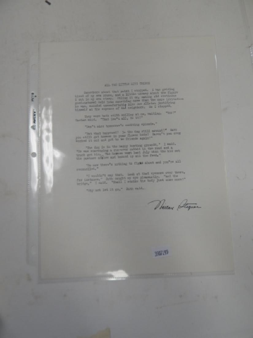 WALLACE EARLE STEGNER & ELIEZER "ELIE" WIESEL AUTO: WALLACE EARLE STEGNER (February 18, 1909 â€“ April 13, 1993) was an American novelist, short story writer, environmentalist, and historian, often called "The Dean of Western Writers". ELIEZER "EL