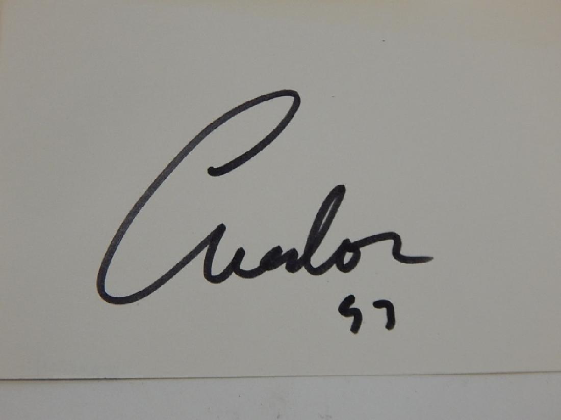 RICHARD AVEDON AUTOGRAPHED CARD (1 of 1)