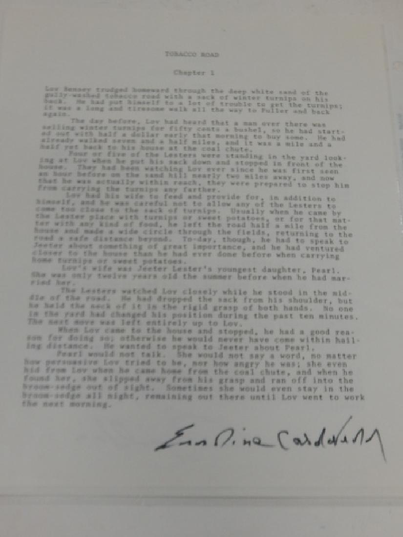 ERSKINE P. CALDWELL & LEON M. URIS AUTOGRAPH (1 of 3)
