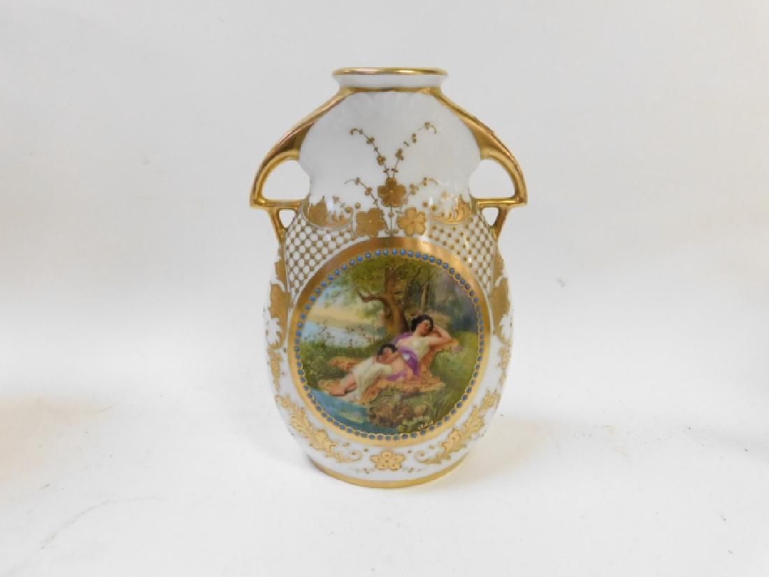 AUSTRIAN HAND PAINTED VASE (1 of 3)