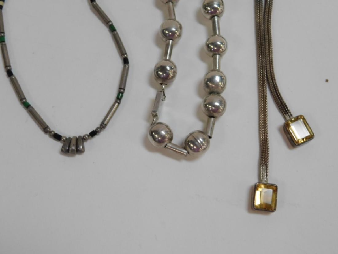 THREE STERLING SILVER NECKLACES (1 of 2)