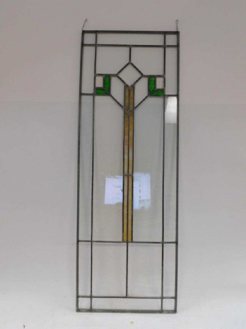 STAINED AND BEVELED GLASS WINDOW (1 of 3)