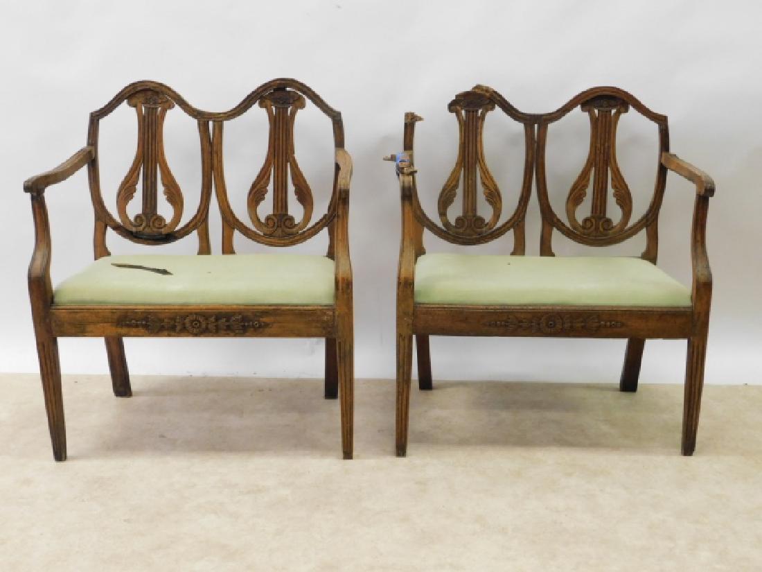 PAIR OF LOVESEATS, AS IS (1 of 6)