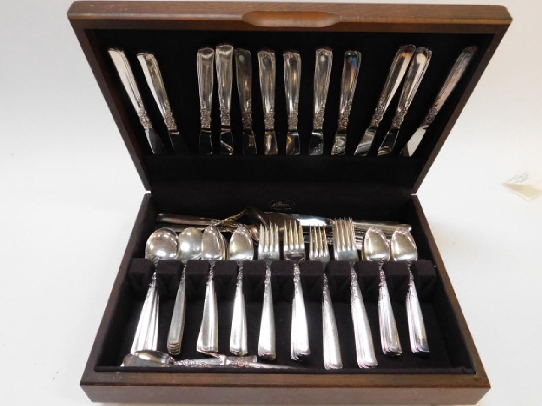 SET OF SILVER PLATE FLATWARE (1 of 2)