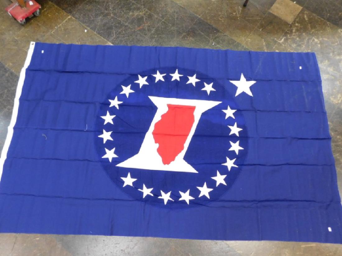 ILLINOIS FLAG: 134 1/2" BY 96"