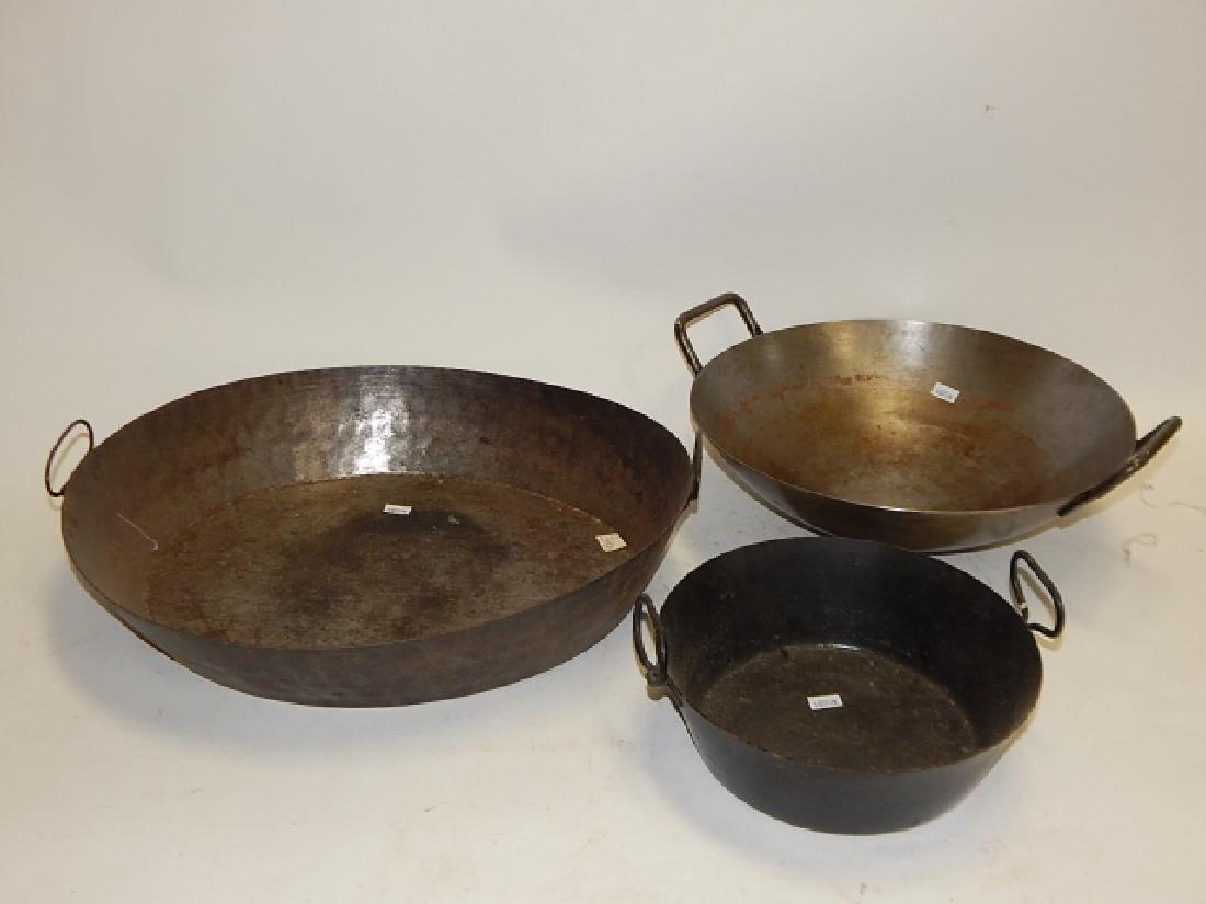 EARLY HAND MADE PANS AND WOK (1 of 5)