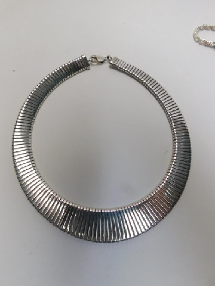 STERLING SILVER CHOKER: 2.6OZ good condition nice and clean