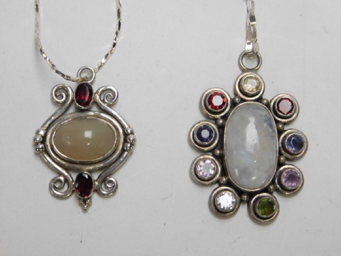 TWO STERLING SILVER PENDANTS ON CHAINS (1 of 5)
