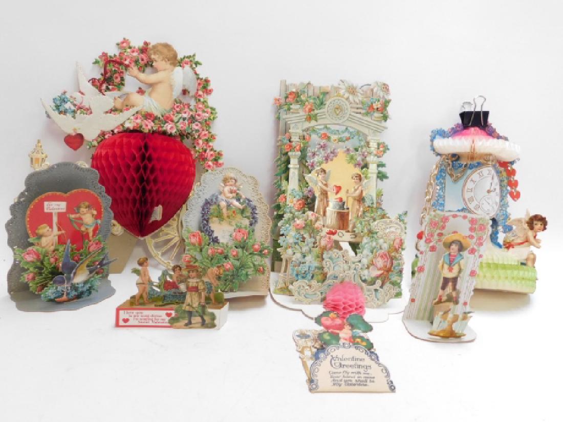 COLLECTION OF VICTORIAN CARDS.: FOLD OUT. . DIFFERENT SIZES