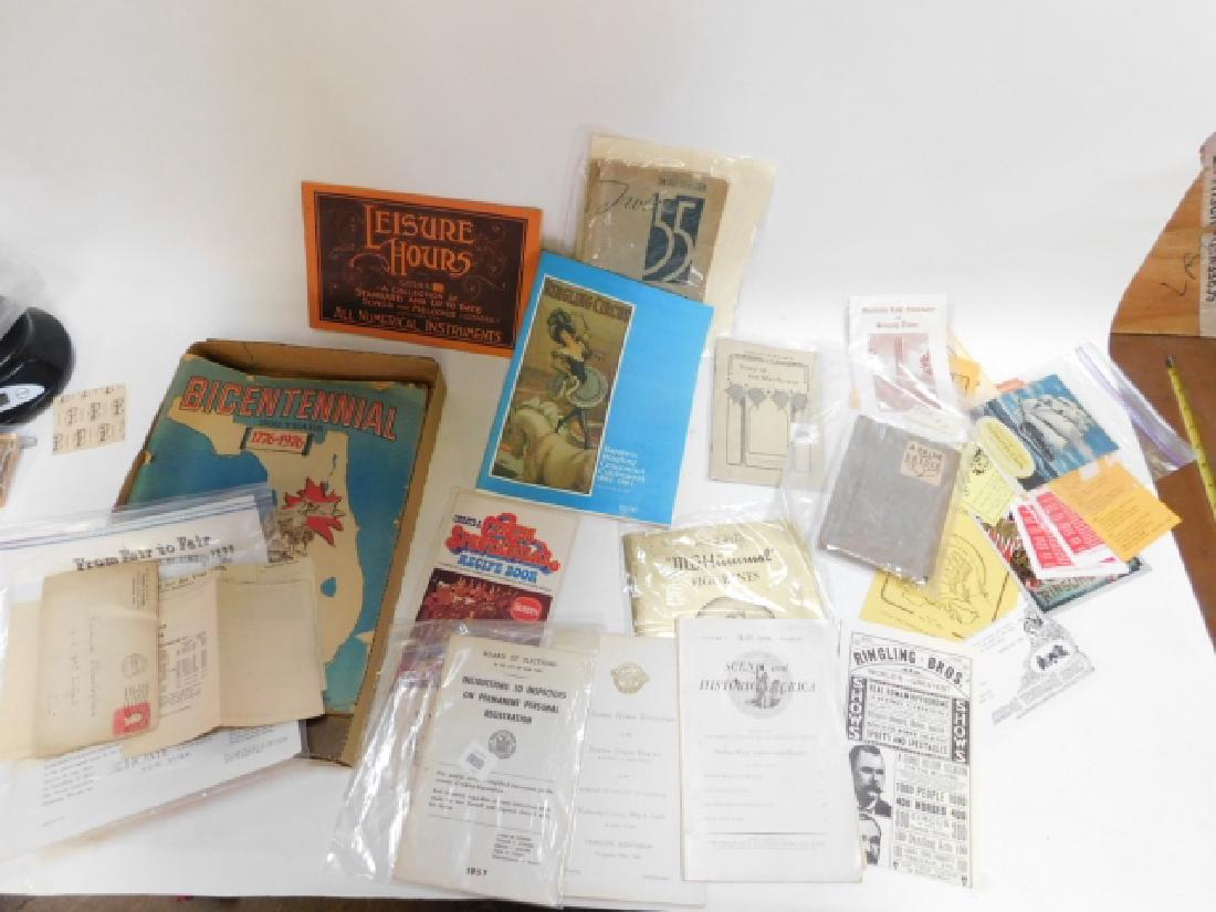 COLLECTION OF PAPER WORK AND ADVERTISMENTS (1 of 4)