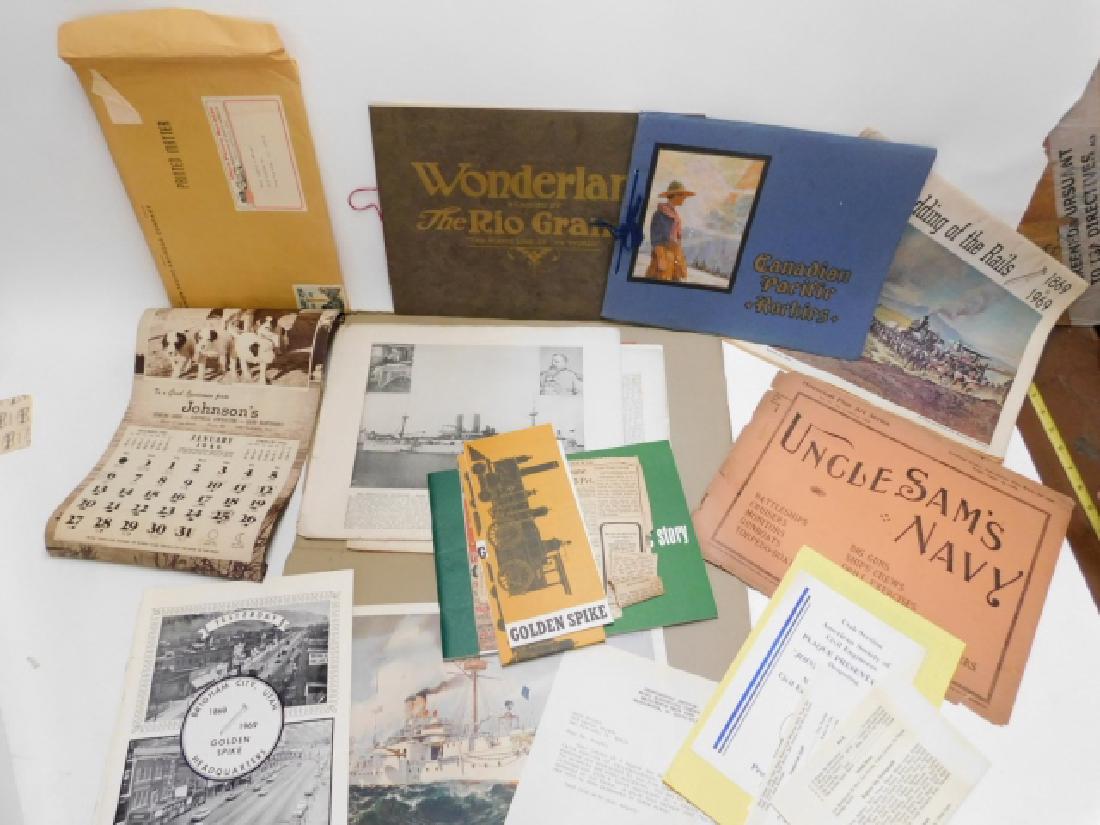 COLLECTION OF NAVY PHOTOS AND RAILROAD DOCUMENTS (1 of 4)