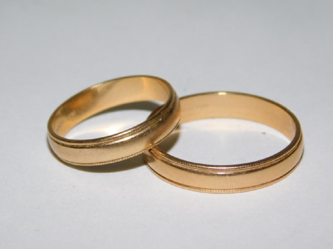 TWO 14K GOLD  BANDS (1 of 3)