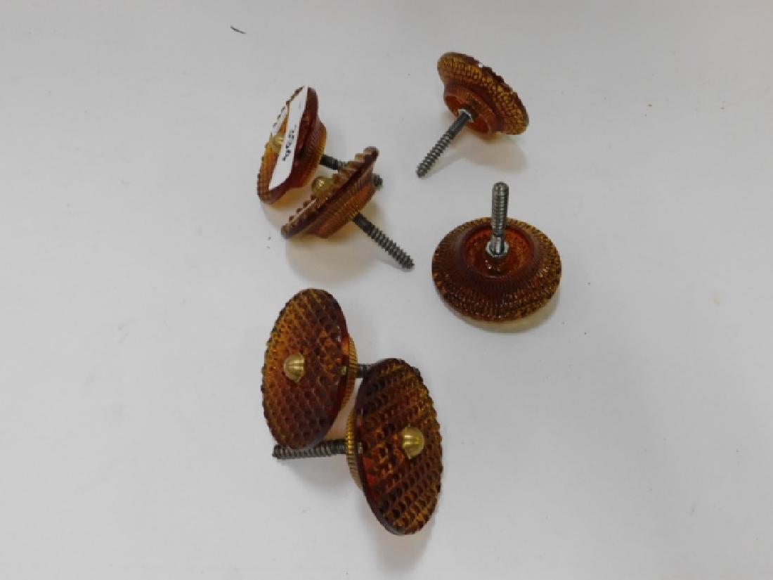 AMBER GLASS CURTAIN TIE BACKS (1 of 2)