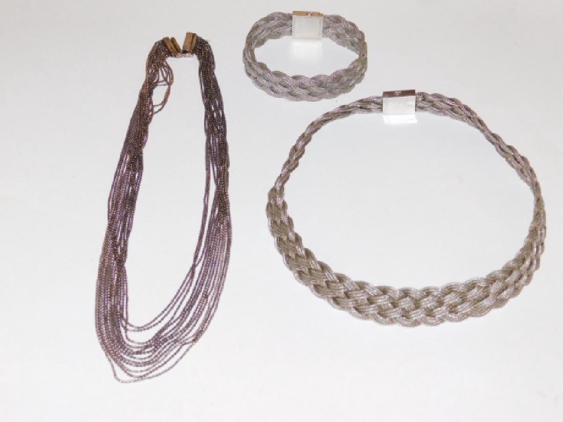 STERLING SILVER NECKLACES WITH BRACELET (1 of 1)