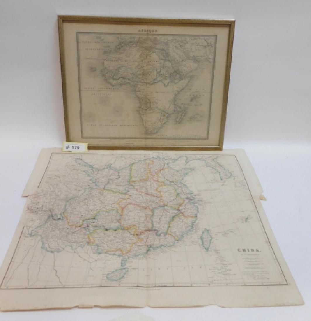TWO ANTIQUE MAPS (1 of 8)