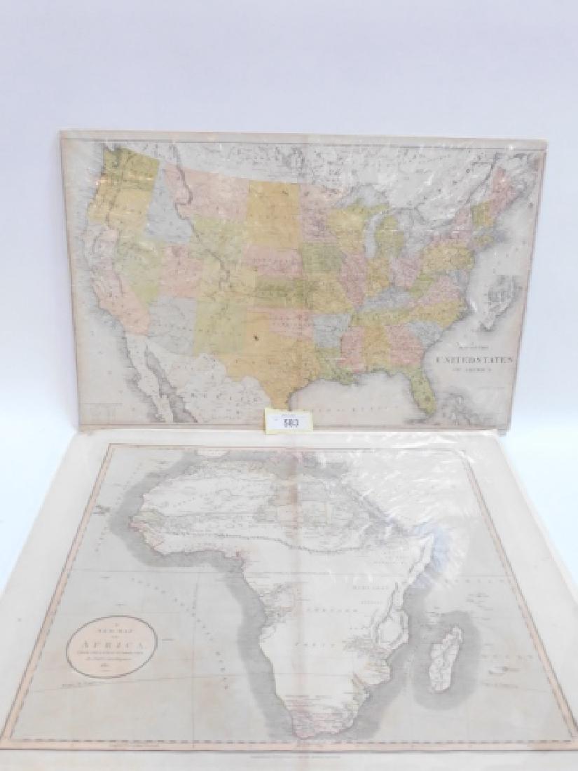 TWO ANTIQUE MAPS (1 of 9)